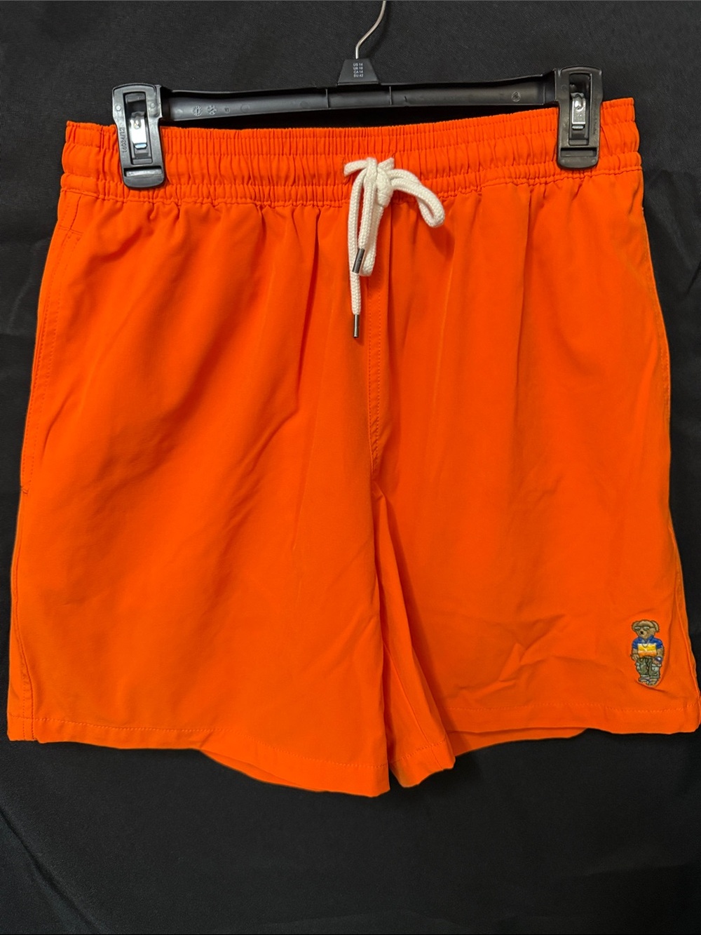 Polo by Ralph Lauren Bright Orange Drawstring Athletic Shorts